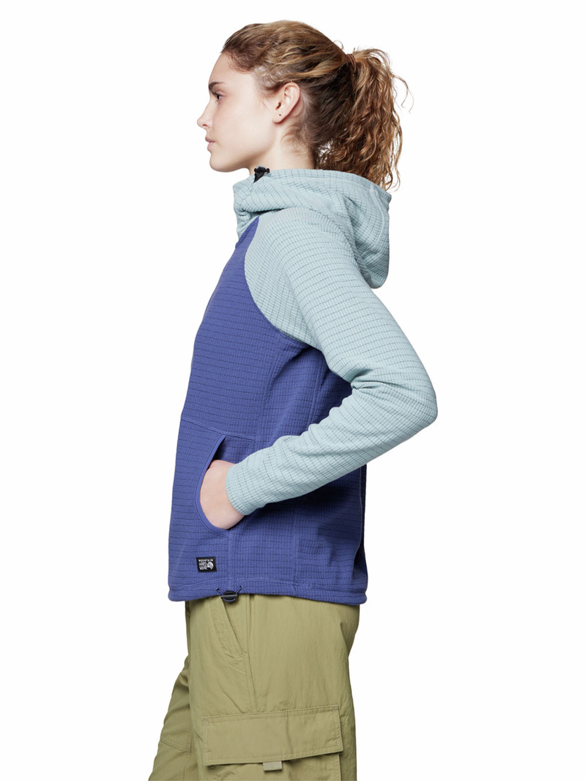 Polar Mujer Summit Grid Half Zip Azul Mountain Hardwear
