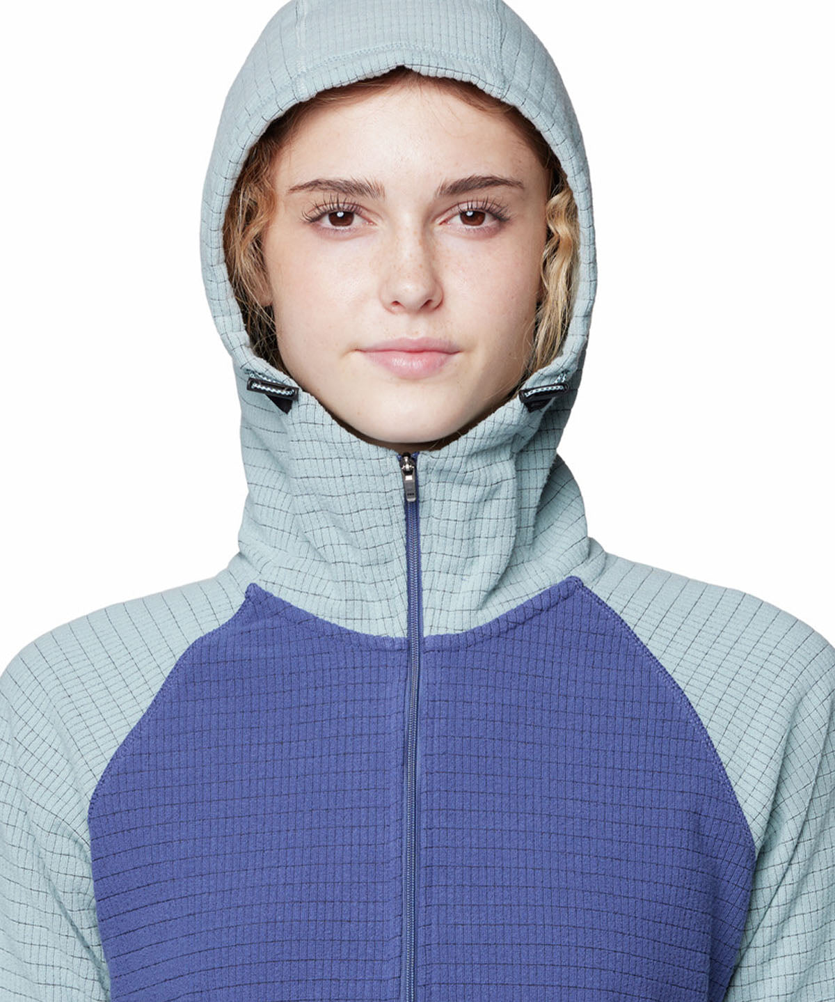 Polar Mujer Summit Grid Half Zip Azul Mountain Hardwear