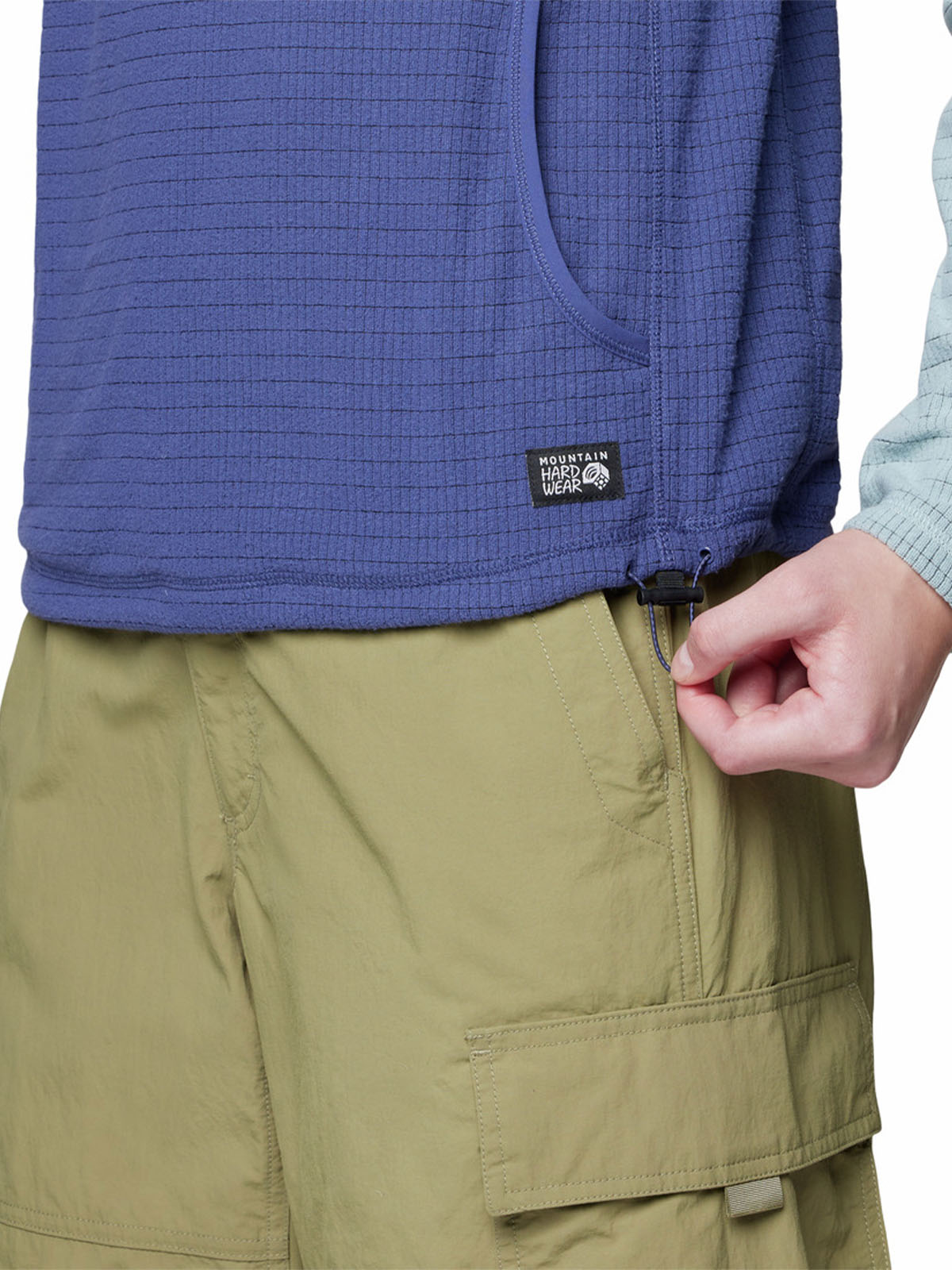 Polar Mujer Summit Grid Half Zip Azul Mountain Hardwear