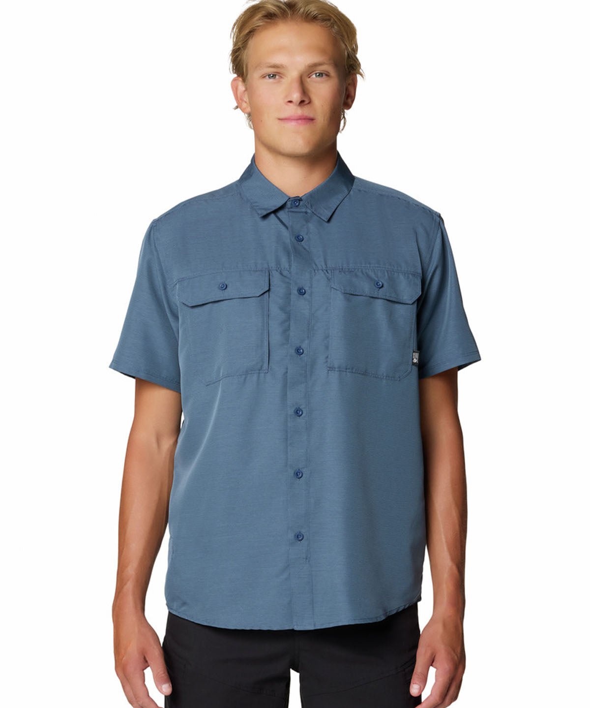 Camisa Manga Corta Hombre Canyon Azul Mountain Hardwear