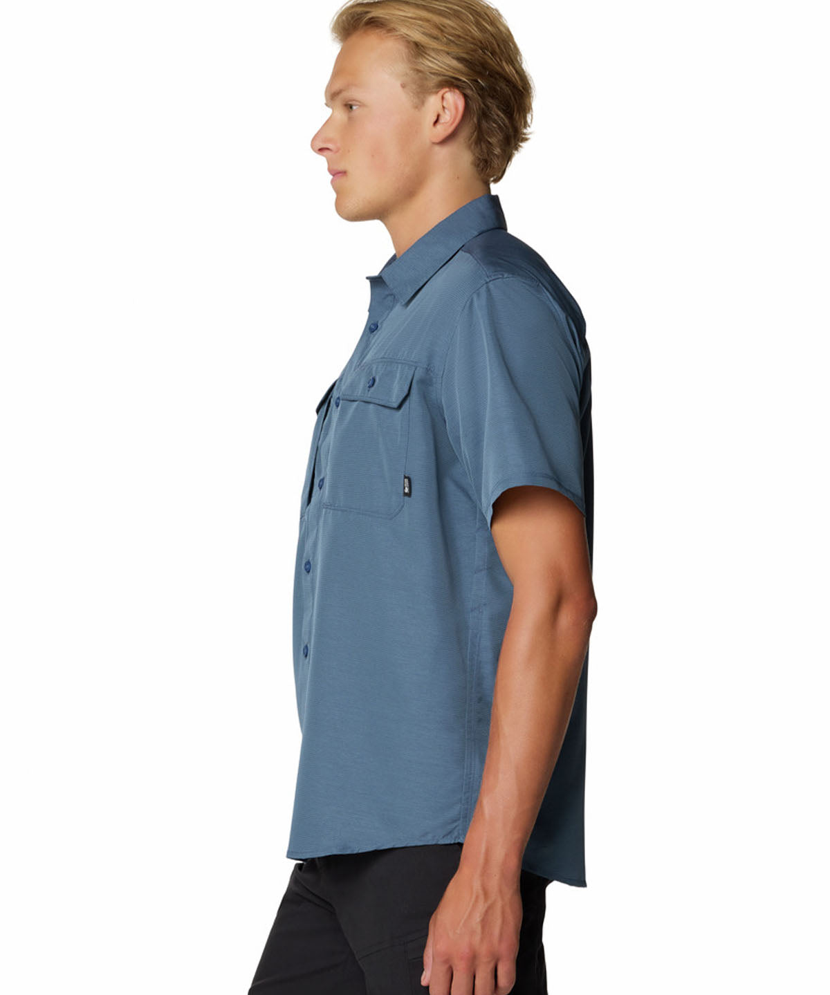 Camisa Manga Corta Hombre Canyon Azul Mountain Hardwear
