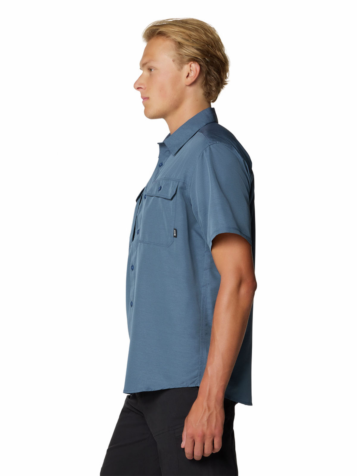 Camisa Manga Corta Hombre Canyon Azul Mountain Hardwear