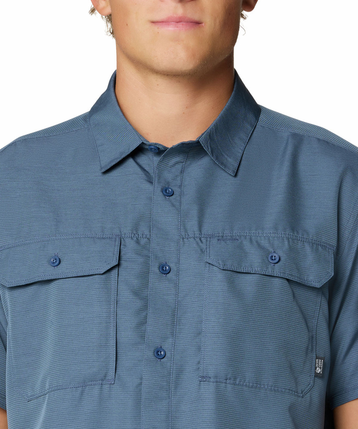 Camisa Manga Corta Hombre Canyon Azul Mountain Hardwear