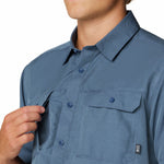 Camisa Manga Corta Hombre Canyon Azul Mountain Hardwear