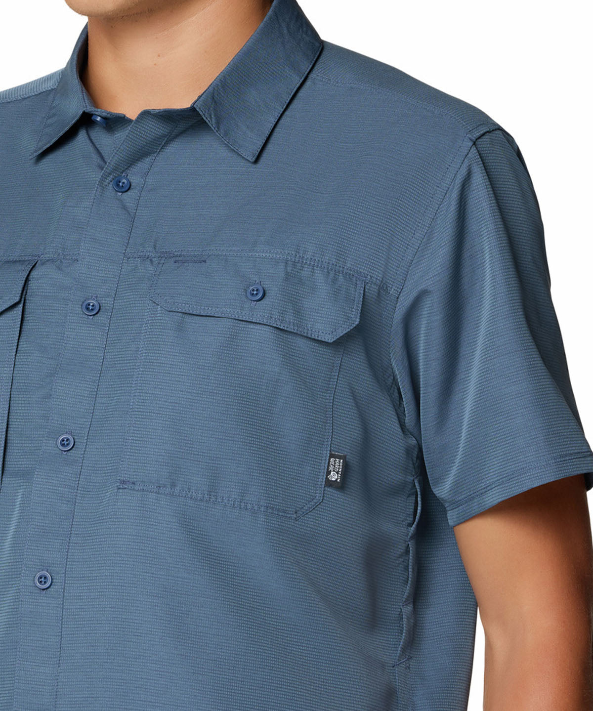Camisa Manga Corta Hombre Canyon Azul Mountain Hardwear
