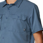 Camisa Manga Corta Hombre Canyon Azul Mountain Hardwear