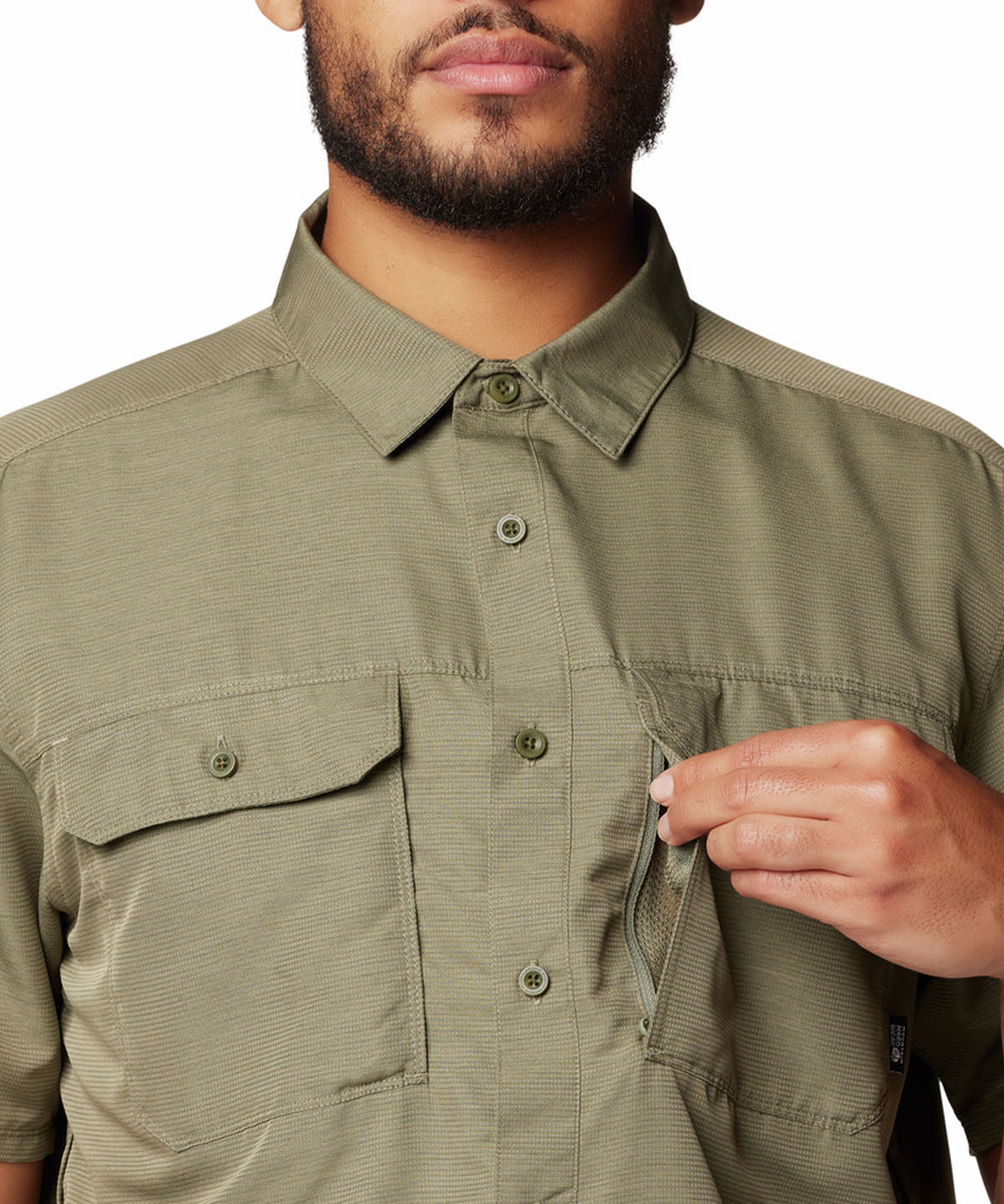 Camisa Manga Corta Hombre Canyon Verde Mountain Hardwear
