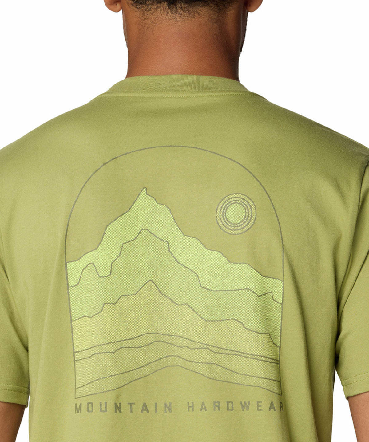Polera Manga Corta Hombre Mountain Sunset Verde Mountain Hardwear