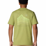 Polera Manga Corta Hombre Mountain Sunset Verde Mountain Hardwear