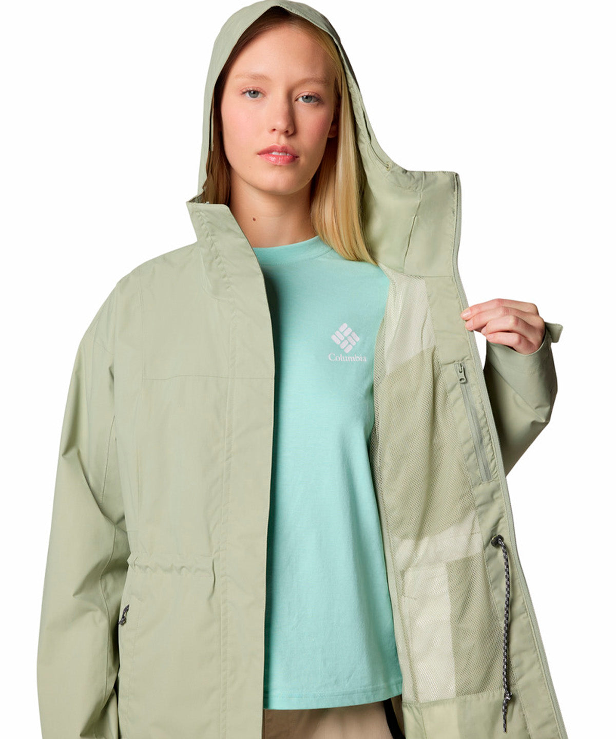Cortaviento Mujer Hikebound II Long Verde Columbia