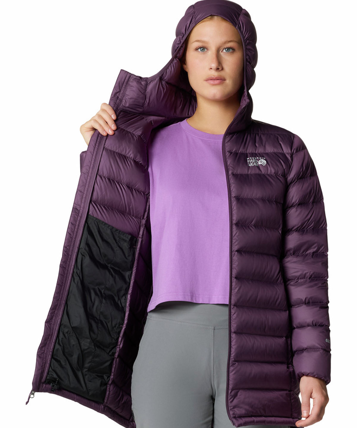 Parka Mujer Tiberondack Down Morado Mountain Hardwear