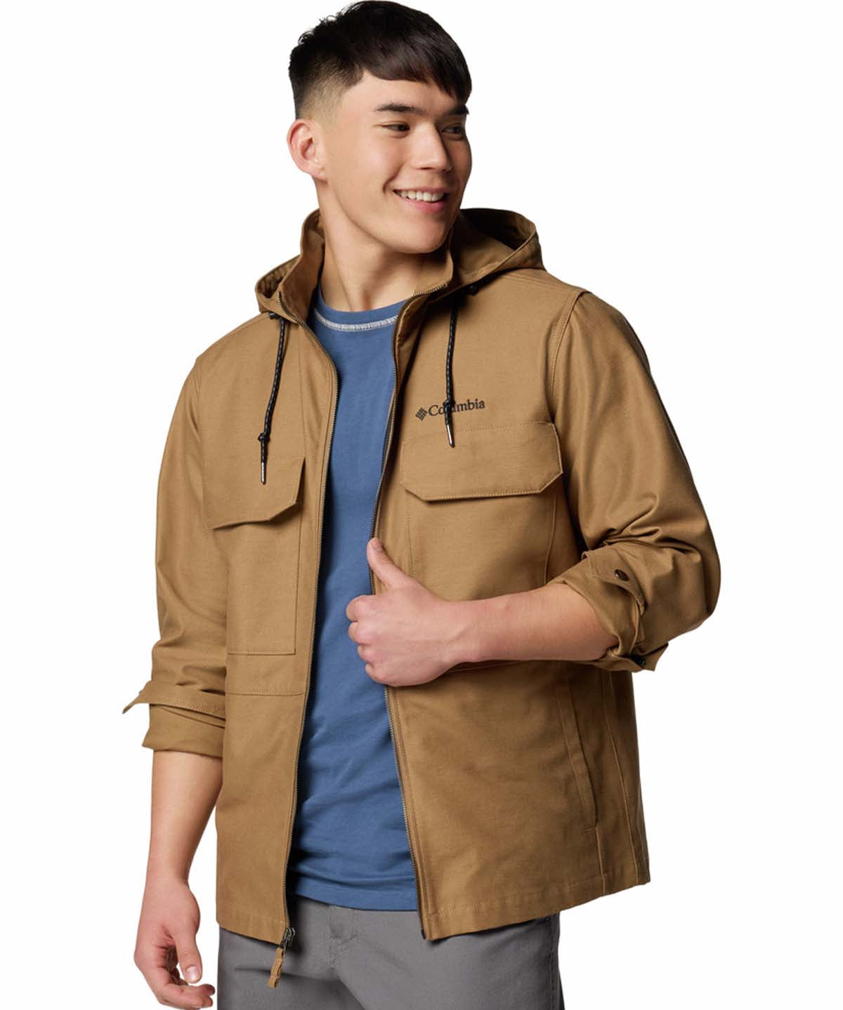 Cortaviento Hombre Indigo Canyon Café Columbia