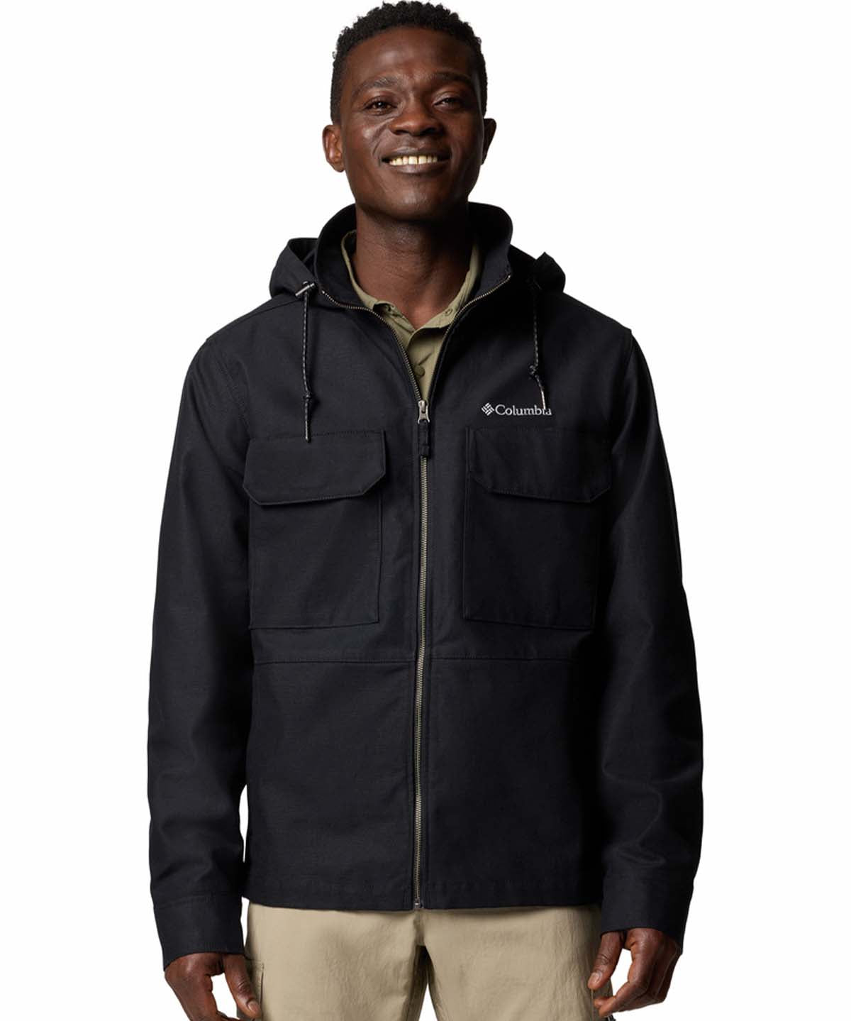Cortaviento Hombre Indigo Canyon Negro Columbia