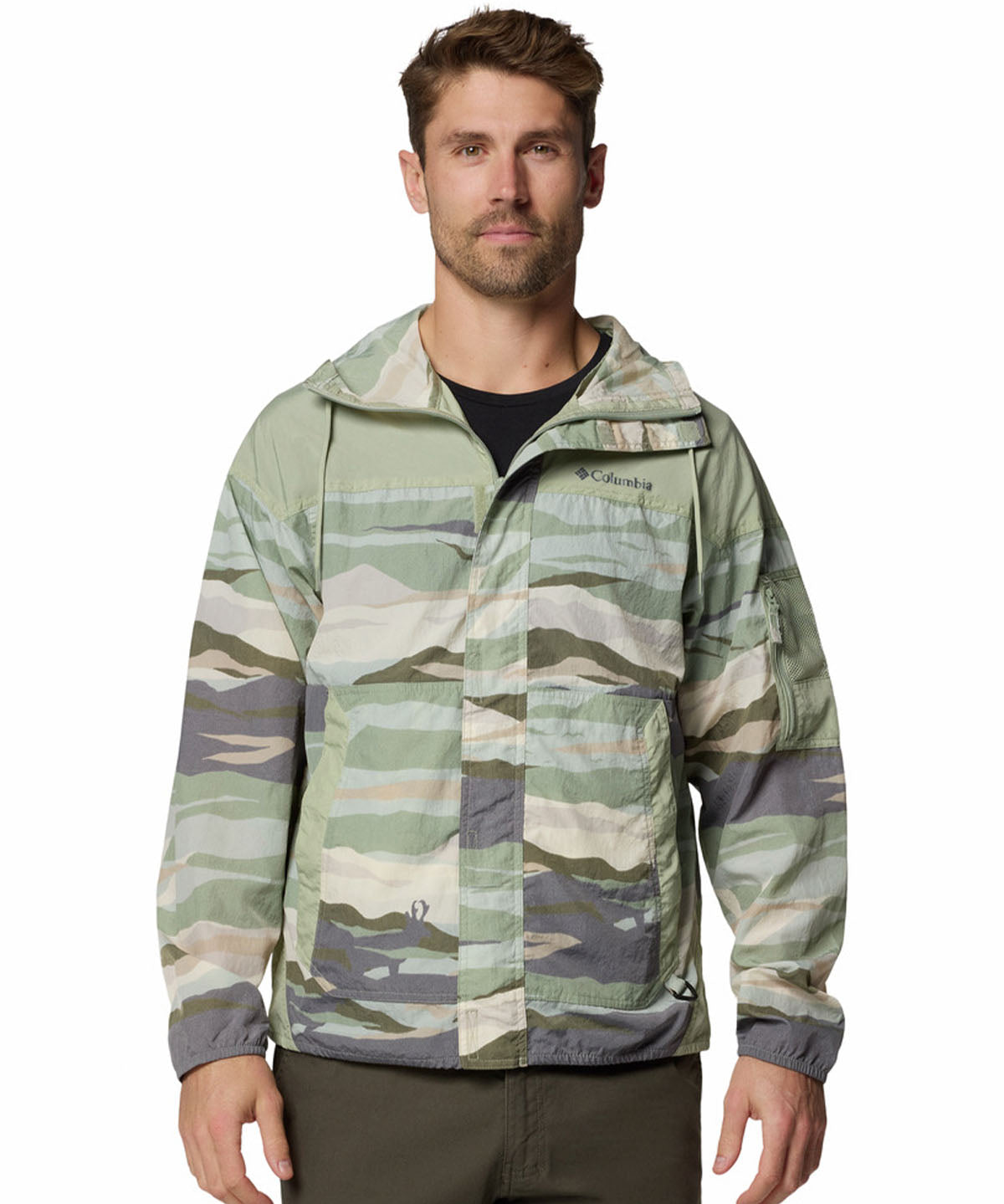 Cortaviento Hombre Challenger Novelty Beige Columbia