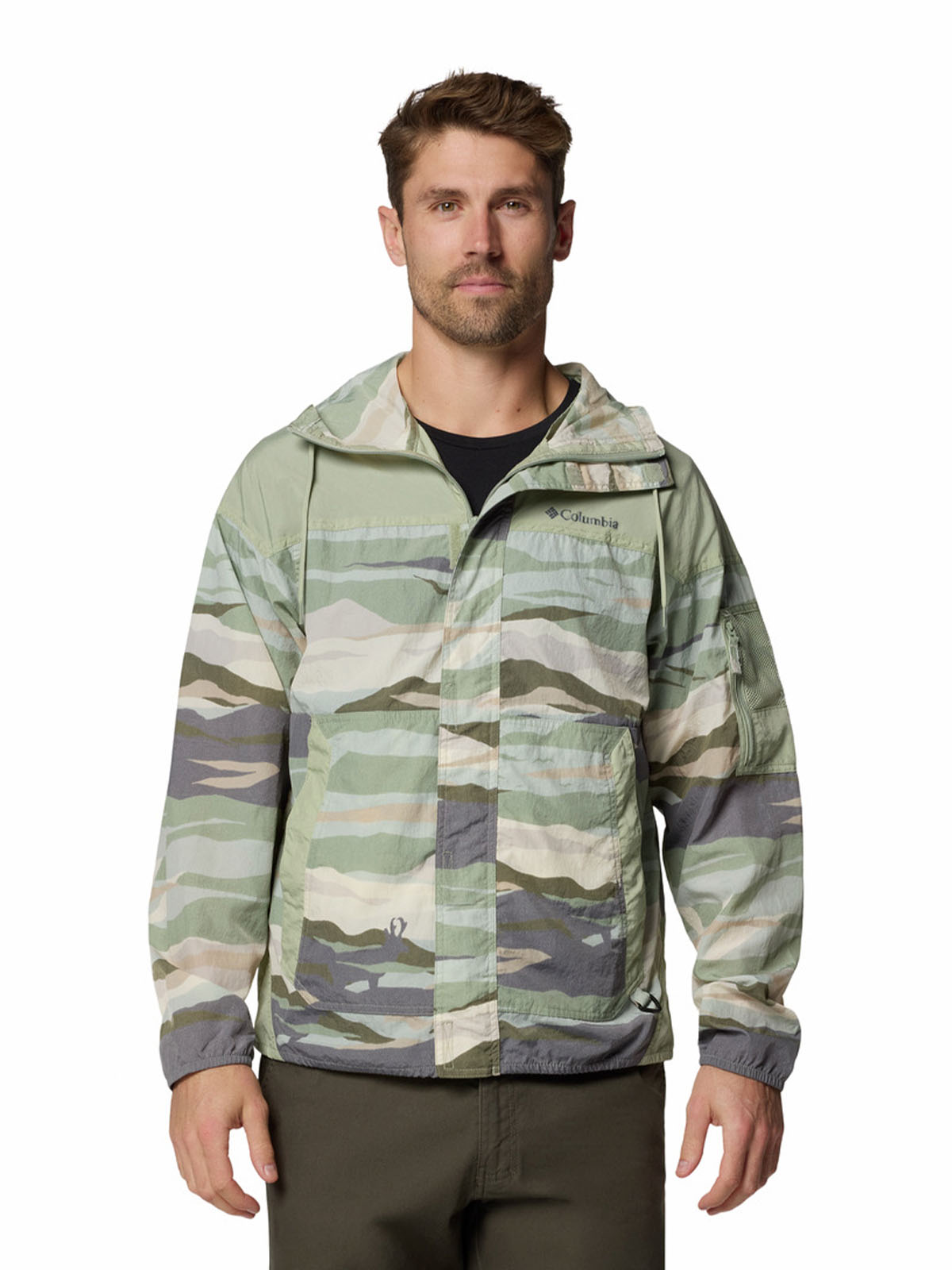 Cortaviento Hombre Challenger Novelty Beige Columbia