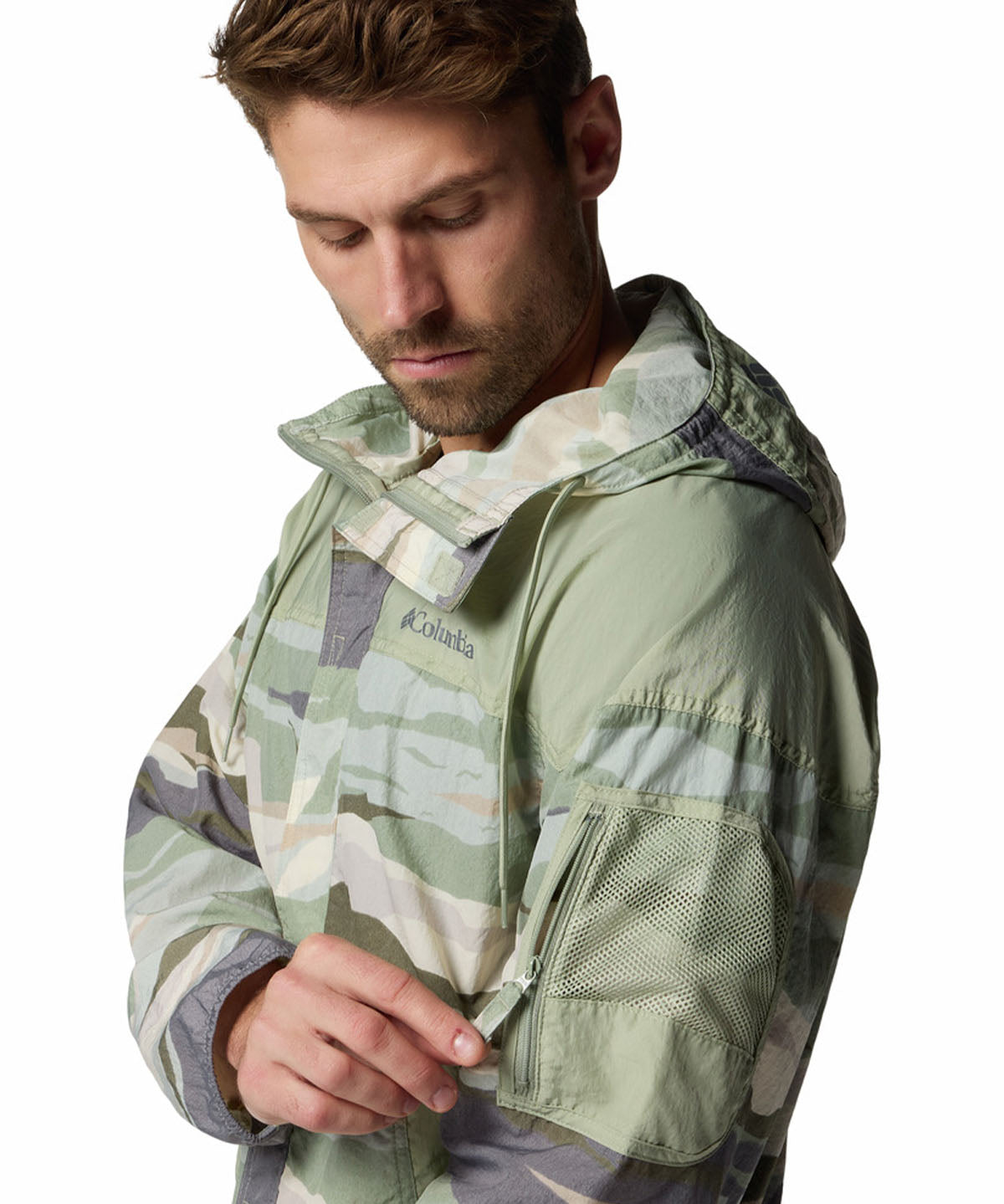 Cortaviento Hombre Challenger Novelty Beige Columbia