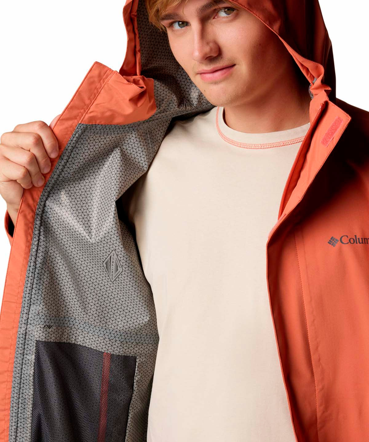 Cortaviento Hombre Earth Explorer II Rojo Columbia