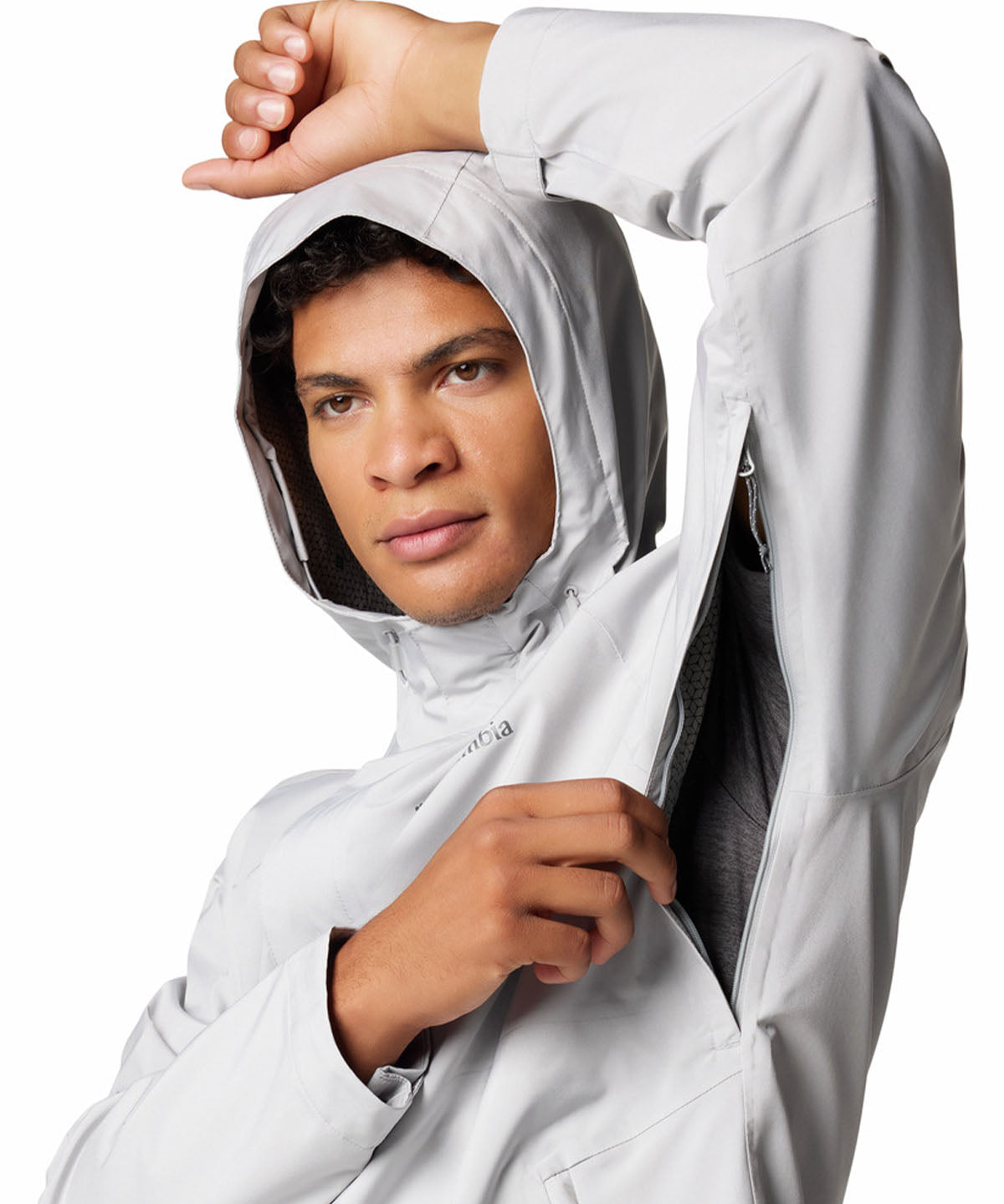 Impermeable Hombre Earth Explorer II Gris Columbia