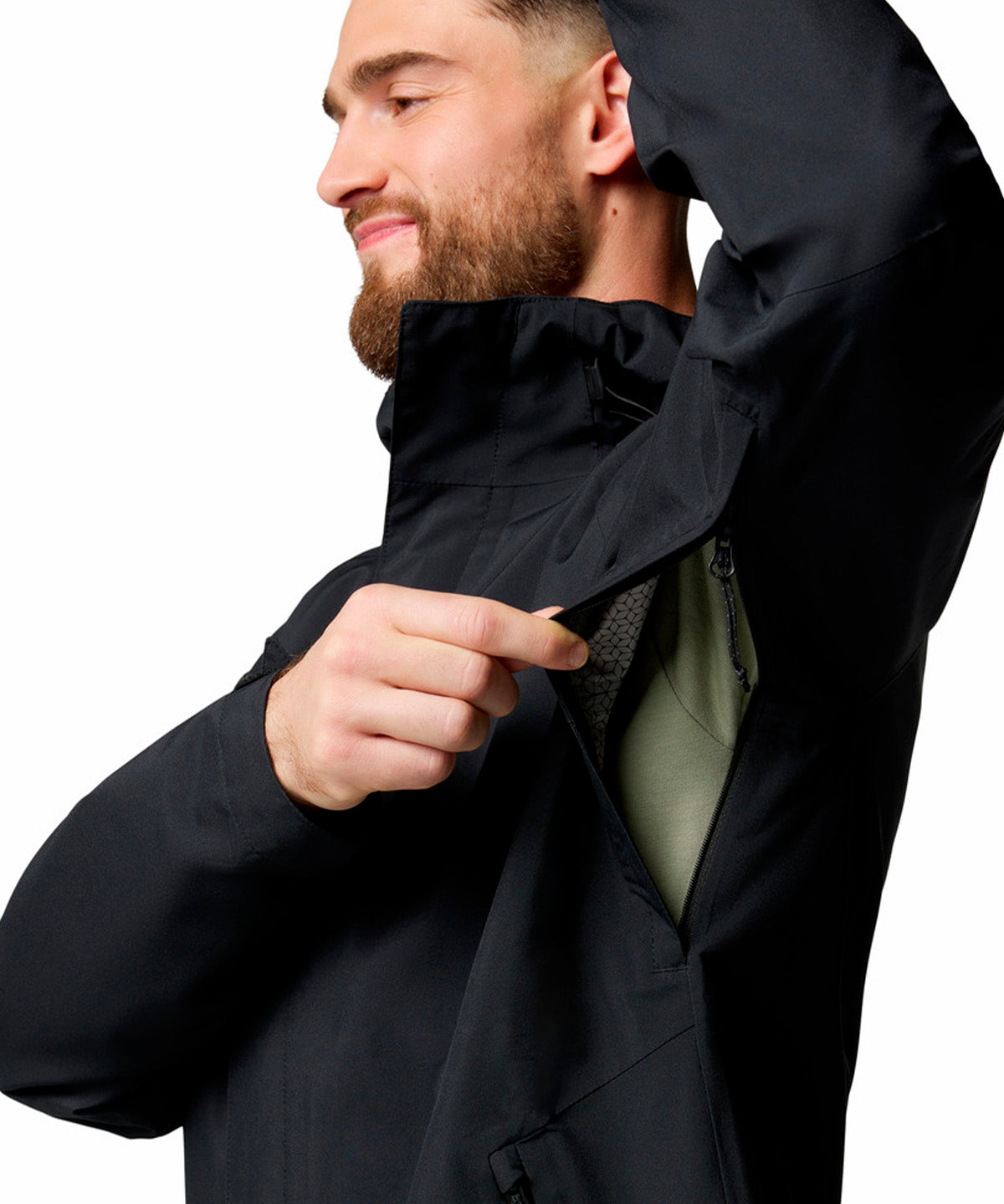 Cortaviento Impermeable Hombre Earth Explorer II Negro Columbia