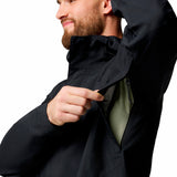 Cortaviento Impermeable Hombre Earth Explorer II Negro Columbia