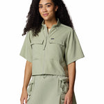 Camisa Manga Corta Mujer Elevated View Utility Beige Columbia