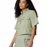 Camisa Manga Corta Mujer Elevated View Utility Beige Columbia