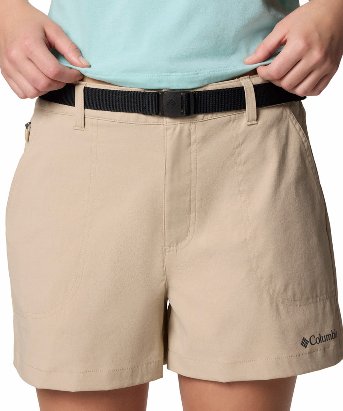 Short Mujer Brea Falls Nylon Beige Columbia