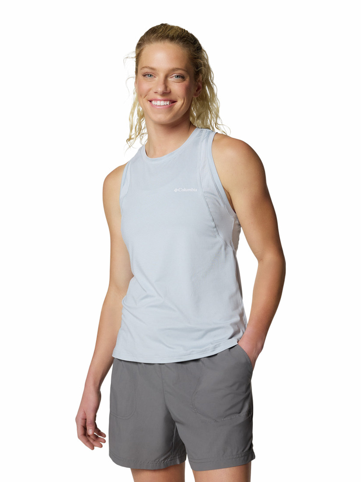 Polera Sin Mangas Mujer Weekend Ascent Gris Columbia