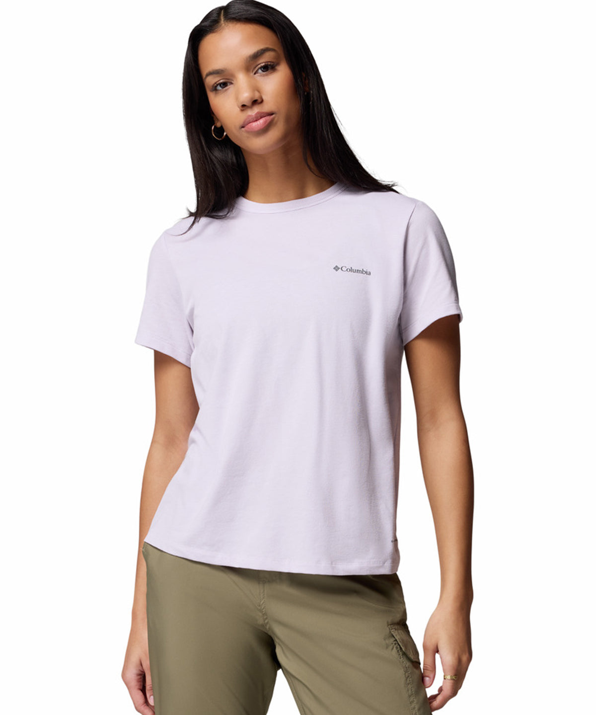 Polera Manga Corta Mujer Sun Trek II Morado Columbia