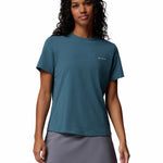 Polera Manga Corta Mujer Sun Trek II Azul Columbia