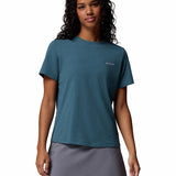 Polera Manga Corta Mujer Sun Trek II Azul Columbia