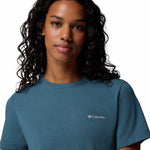 Polera Manga Corta Mujer Sun Trek II Azul Columbia