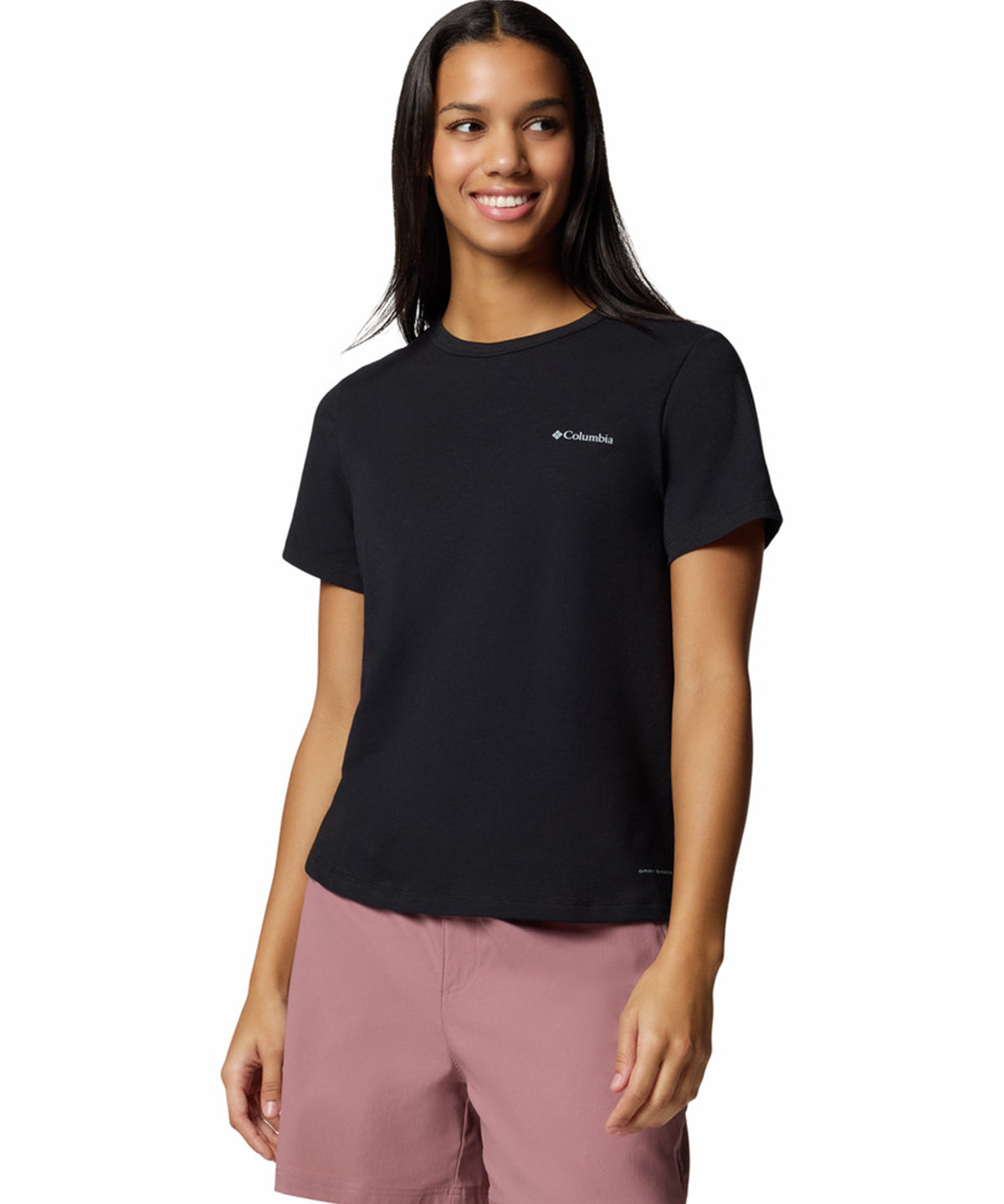 Polera Manga Corta Mujer Sun Trek II Negro Columbia