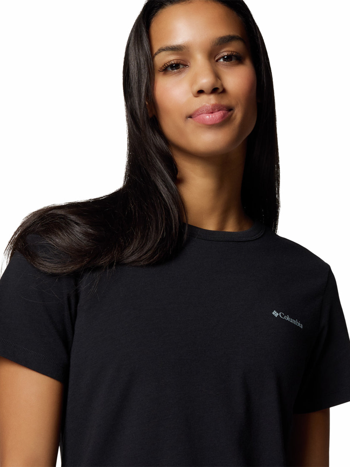 Polera Manga Corta Mujer Sun Trek II Negro Columbia
