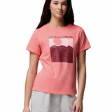 Polera Manga Larga Mujer Rolling Bend Graphic Rojo Columbia