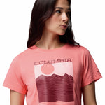 Polera Manga Larga Mujer Rolling Bend Graphic Rojo Columbia