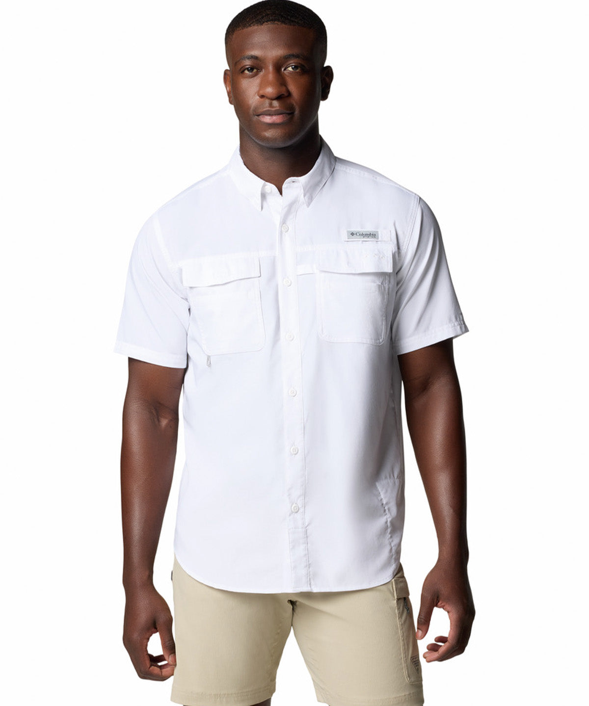 Camisa Manga Corta Hombre Blood And Guts V Blanco Columbia