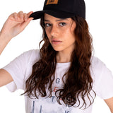 Jockey Mujer Logo Leather Patch Hat