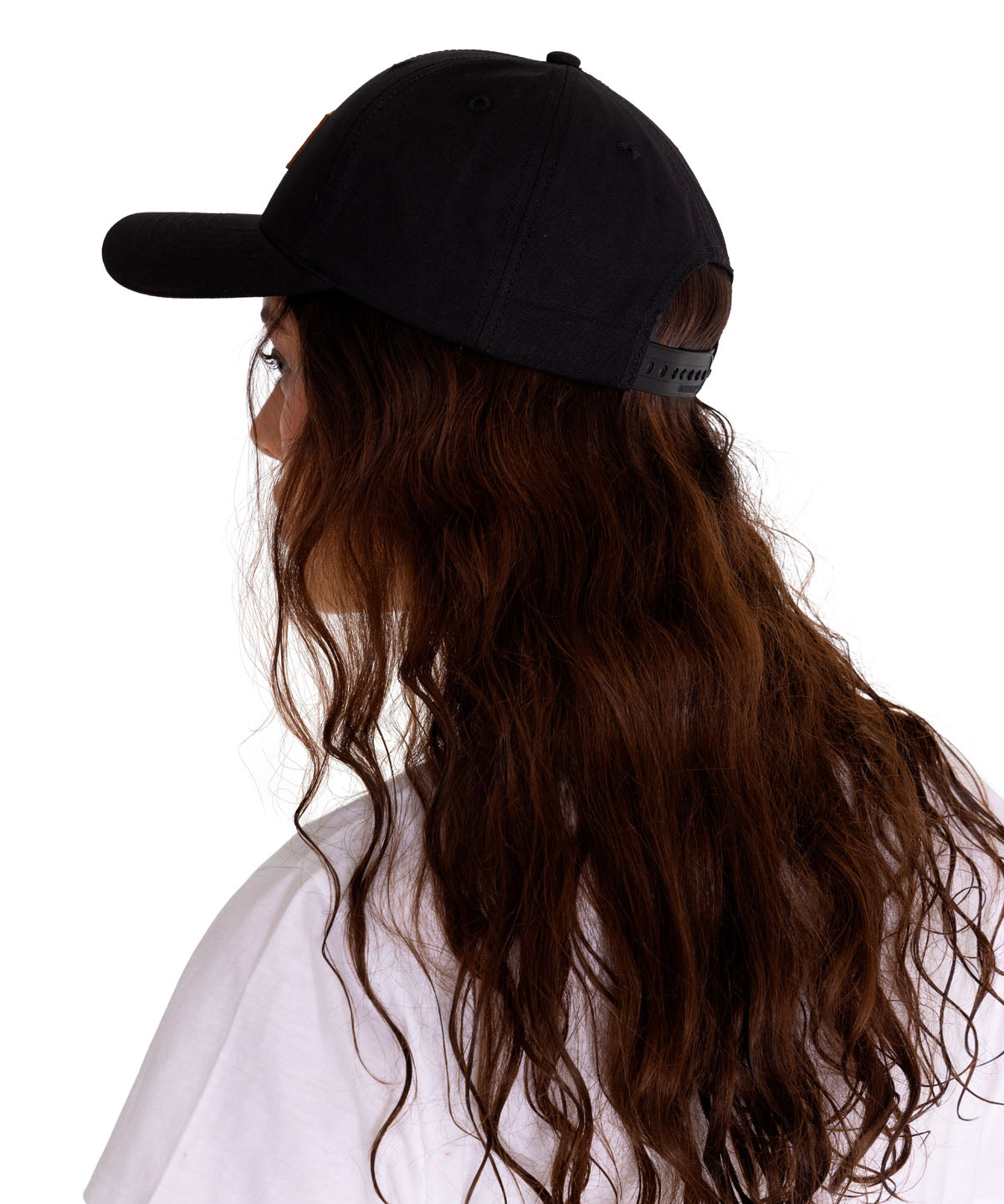 Jockey Mujer Logo Leather Patch Hat