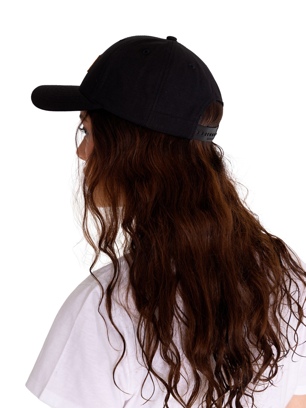 Jockey Mujer Logo Leather Patch Hat