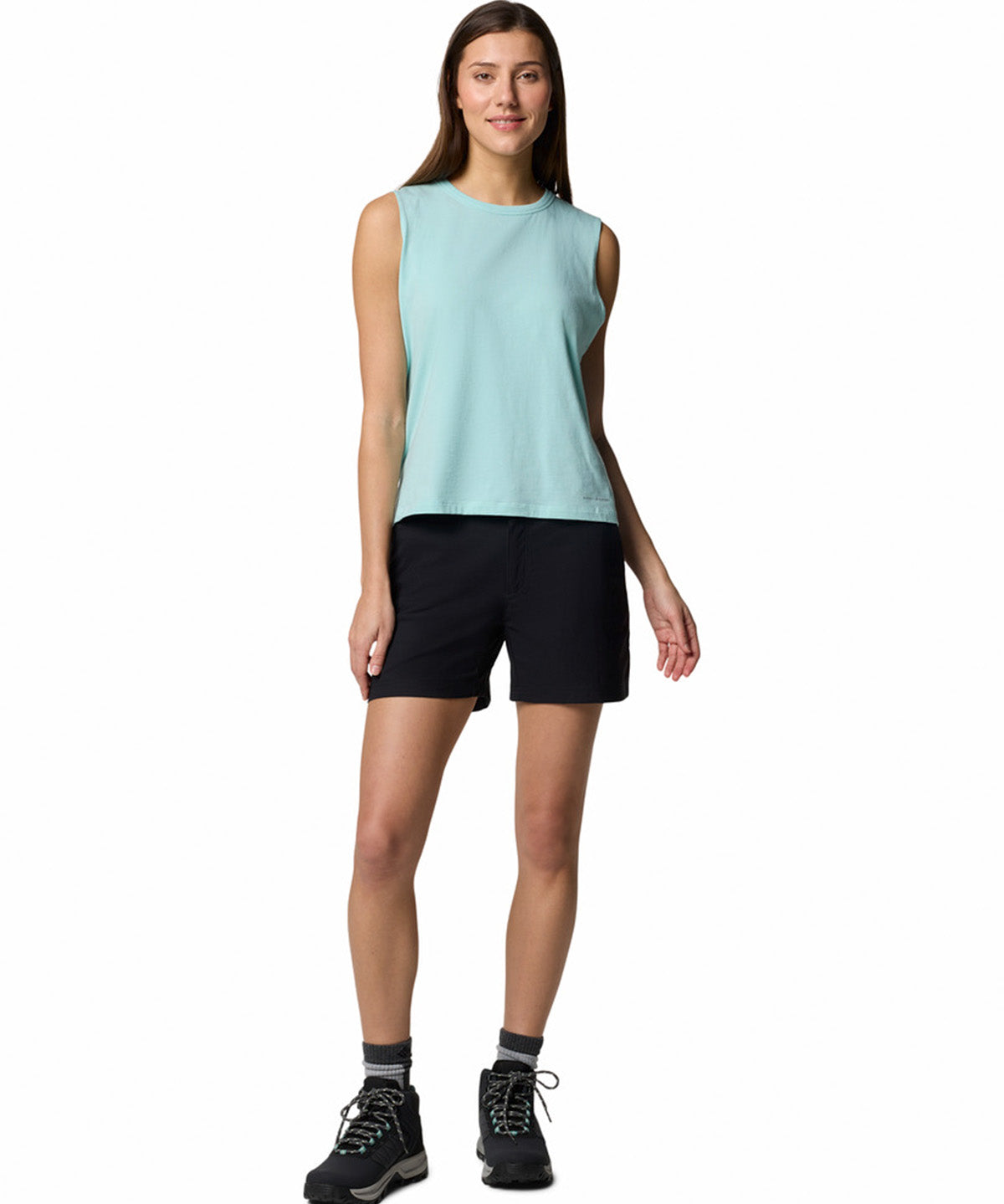 Short Mujer Leslie Falls II Negro Columbia