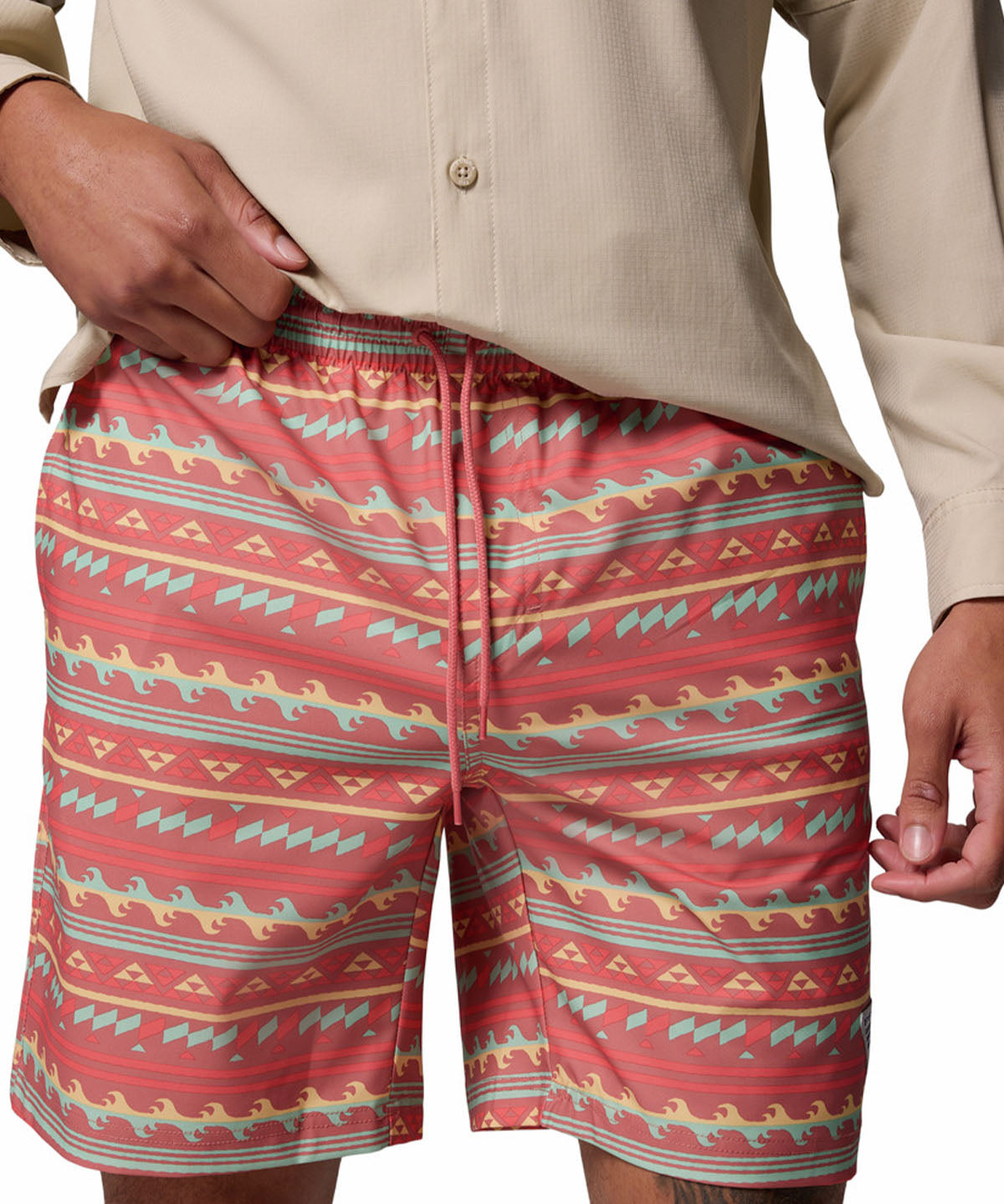Short Hombre Pfg Rambler Printed Rosado Columbia