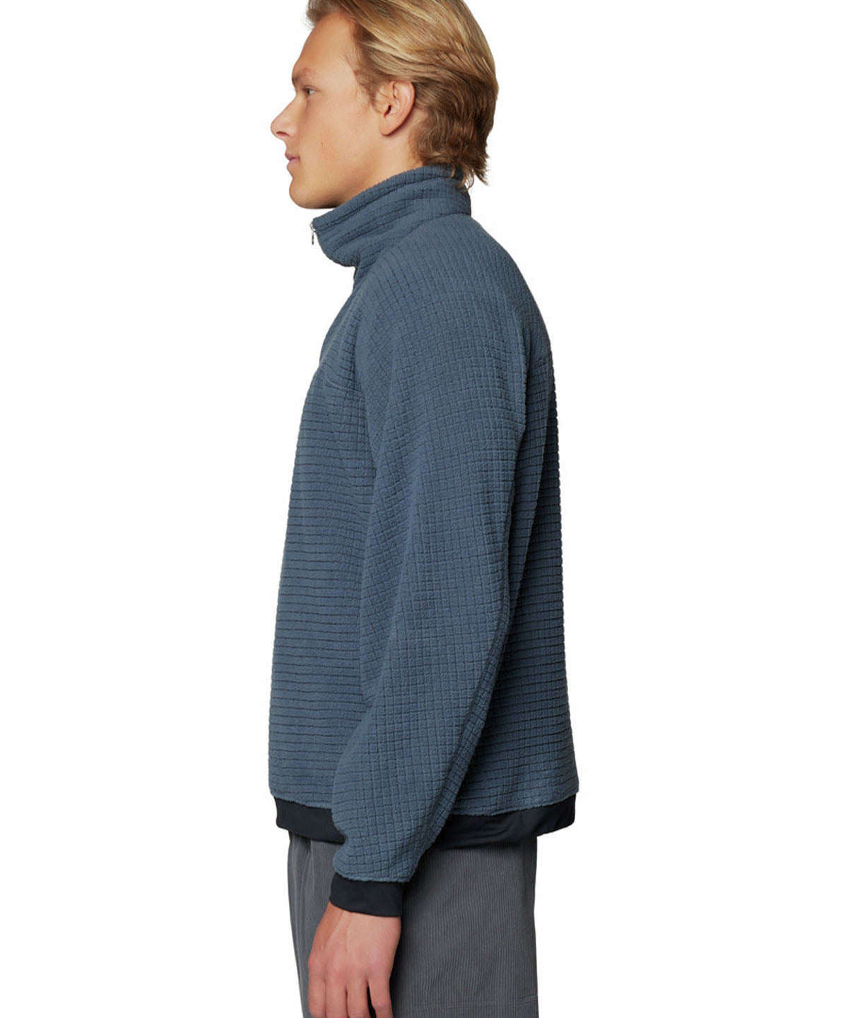Polar Hombre Summit Grid Half Zip Azul Mountain Hardwear