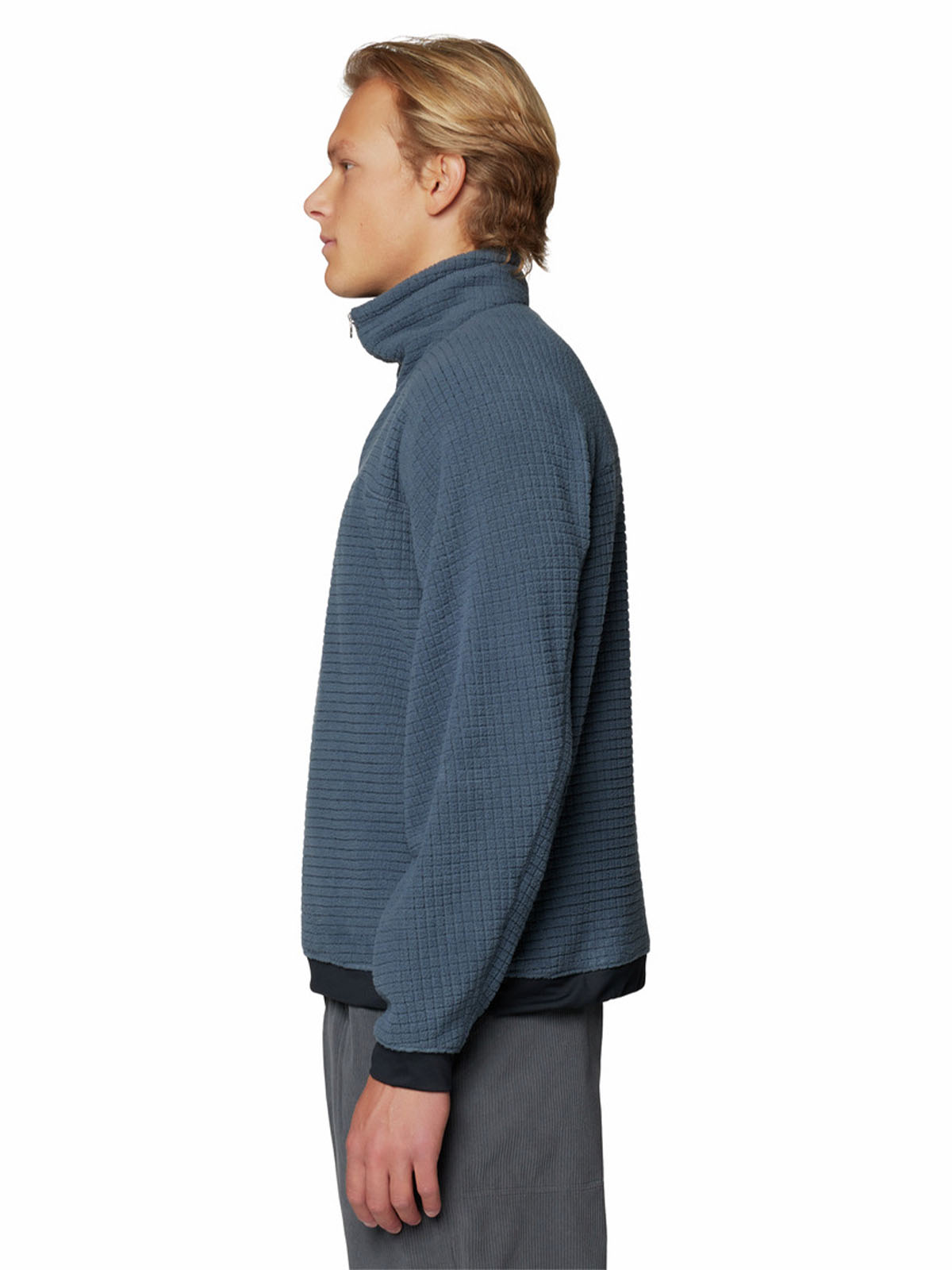 Polar Hombre Summit Grid Half Zip Azul Mountain Hardwear