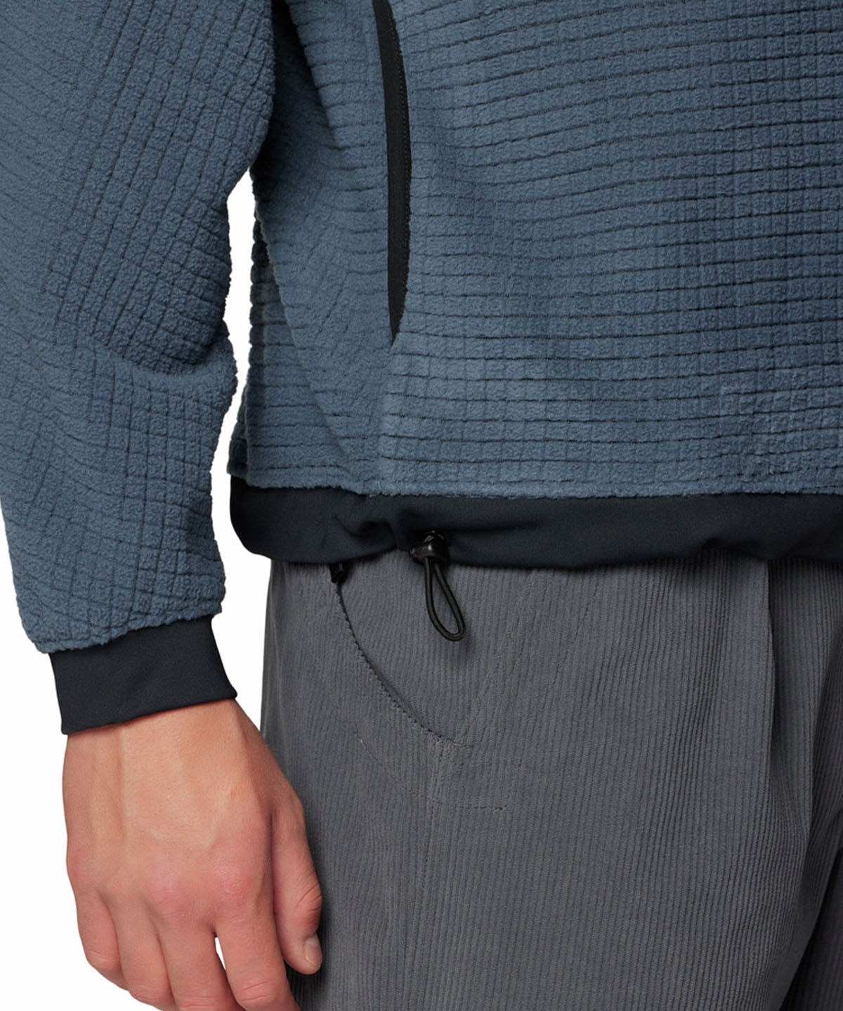 Polar Hombre Summit Grid Half Zip Azul Mountain Hardwear
