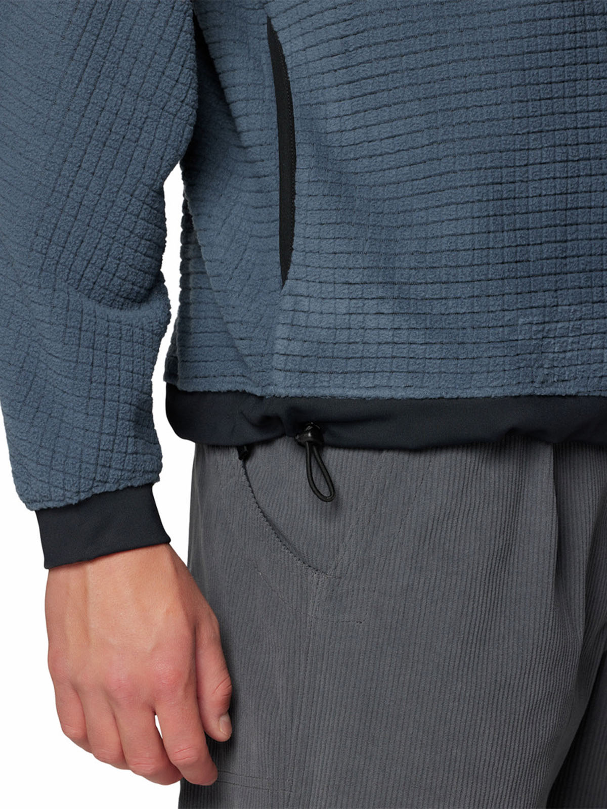 Polar Hombre Summit Grid Half Zip Azul Mountain Hardwear