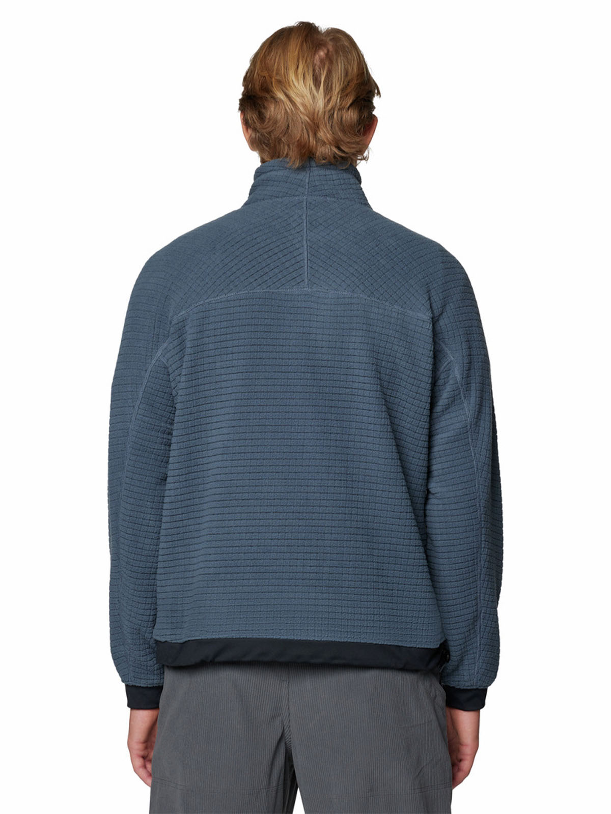 Polar Hombre Summit Grid Half Zip Azul Mountain Hardwear