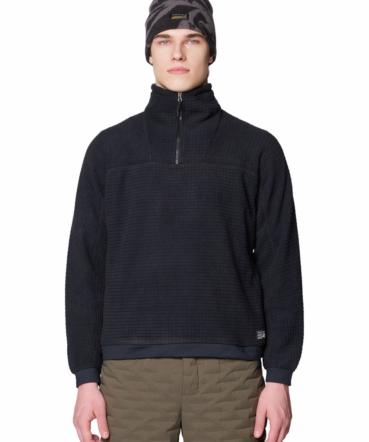 Polar Hombre Summit Grid Half Zip Azul Mountain Hardwear