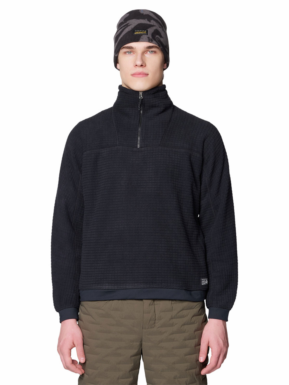 Polar Hombre Summit Grid Half Zip Azul Mountain Hardwear