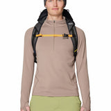 Polera Manga Larga Hombre Crater Lake Half Zip Café Mountain Hardwear